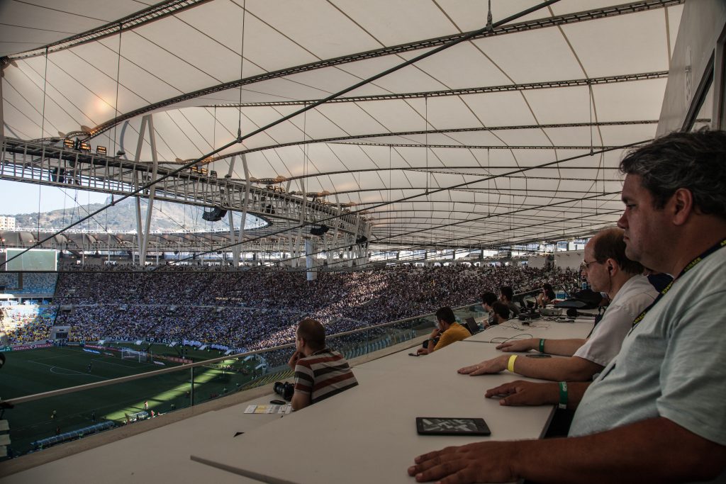 Maracanã een jaar voor het WK 2014, na de laatste verbouwing. Foto © Rob Velthuis